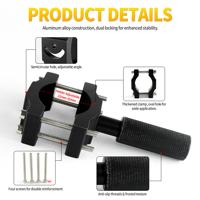 Mountain Biking Derby - APMATAUTO Universal Motorcycle Headlight Mount Brackets