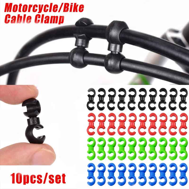 Mountain Biking Gear - 10pcs/set Bike Cross Line Clips Mountain