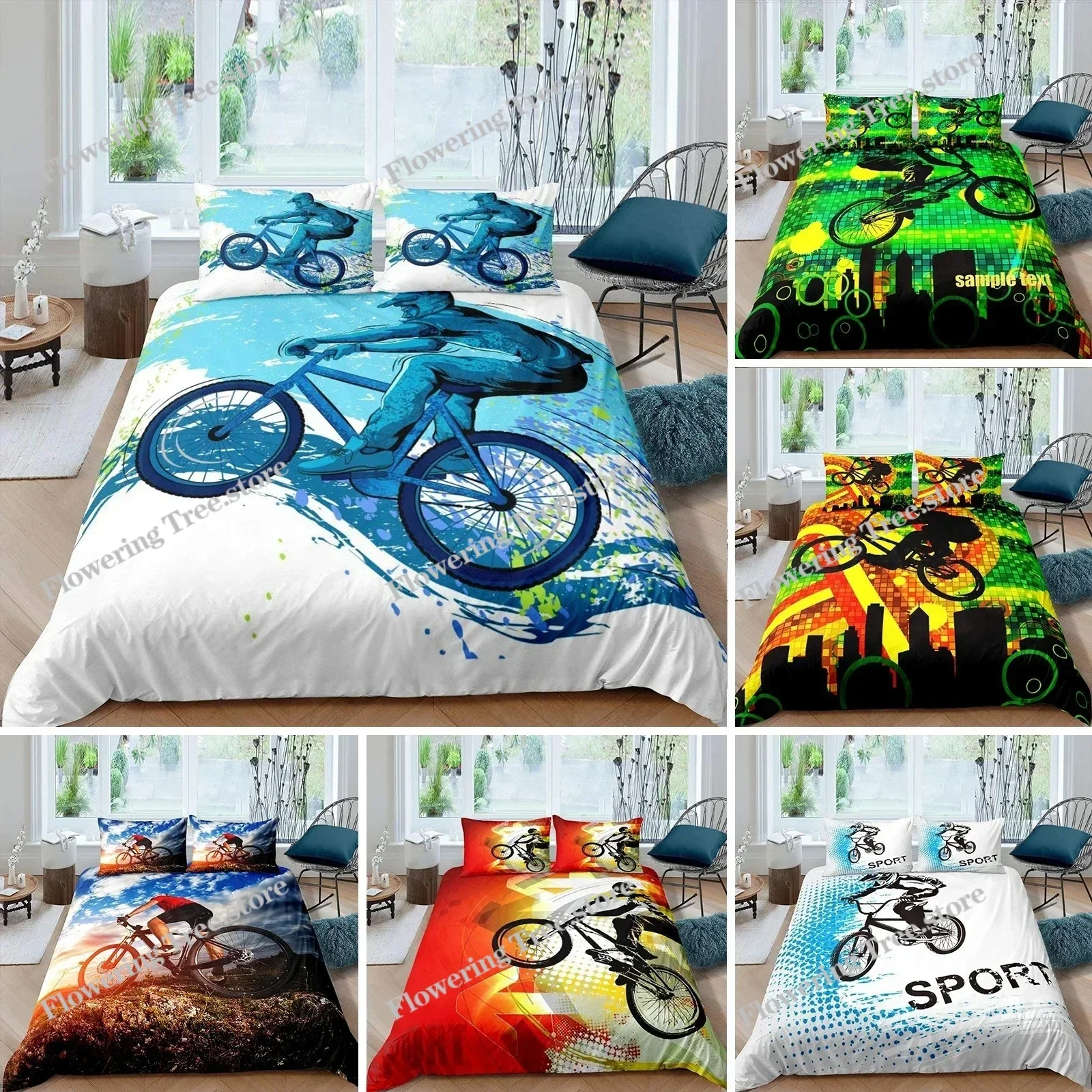 Bicycle Duvet Cover Set Microf - đánh giá và giá Mountain Biking Europe