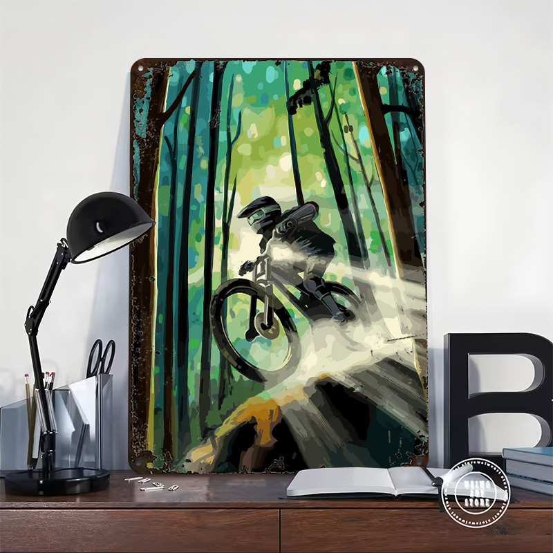Mountain Bike Poster Retro 3D  - đánh giá và giá Mountain Biking Gifts